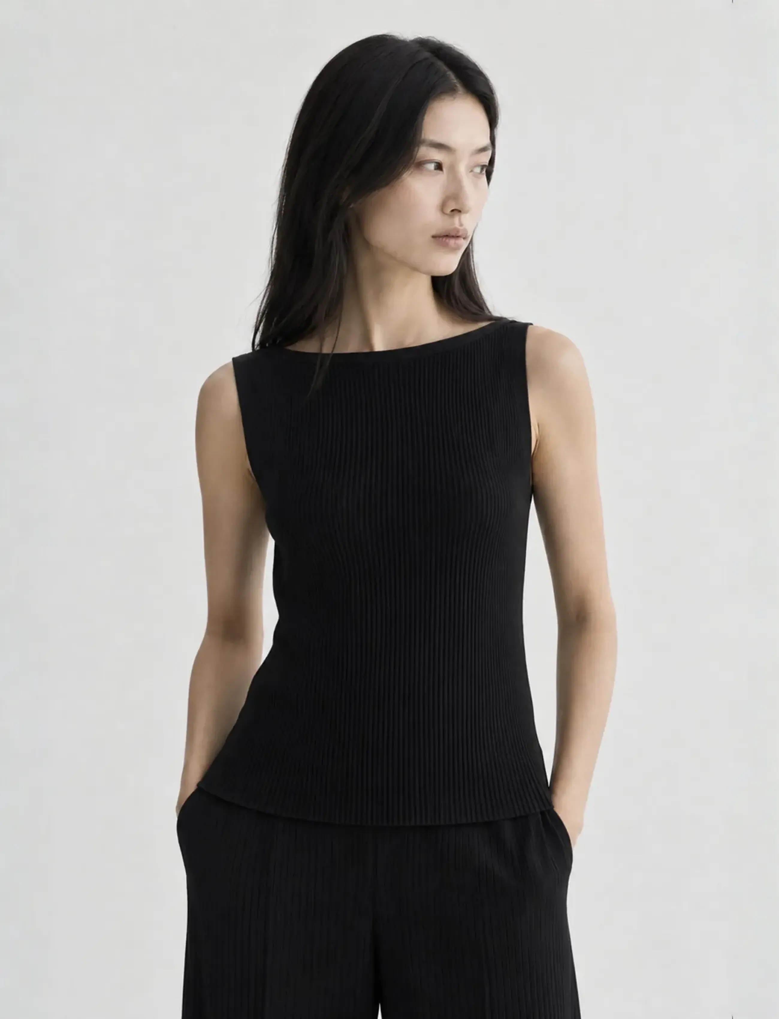 Movesgood - Me Tank Top Black L/XL - sleeveless tops - black - 0