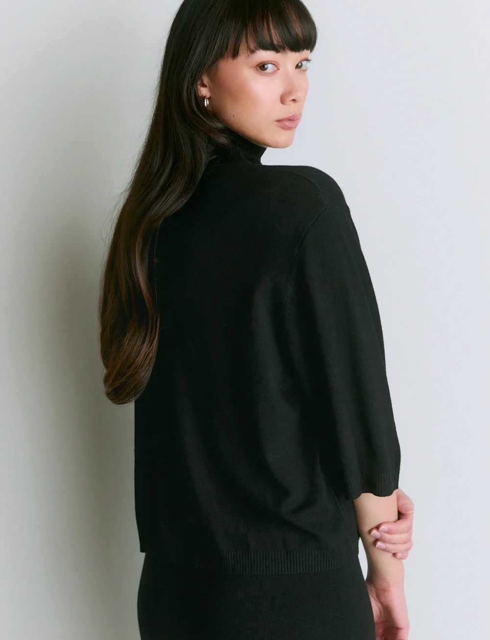 Movesgood - Tio Top - polotröjor - black - 4