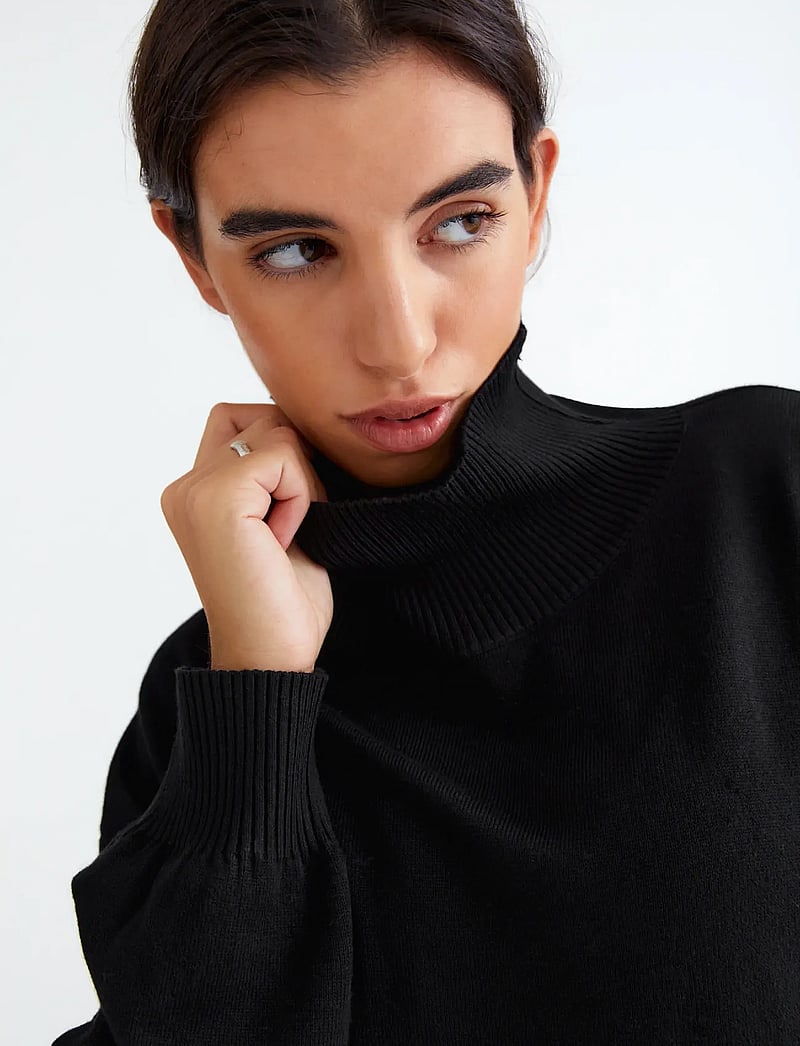 Movesgood - Carry Turtleneck - cashmere - black - 3