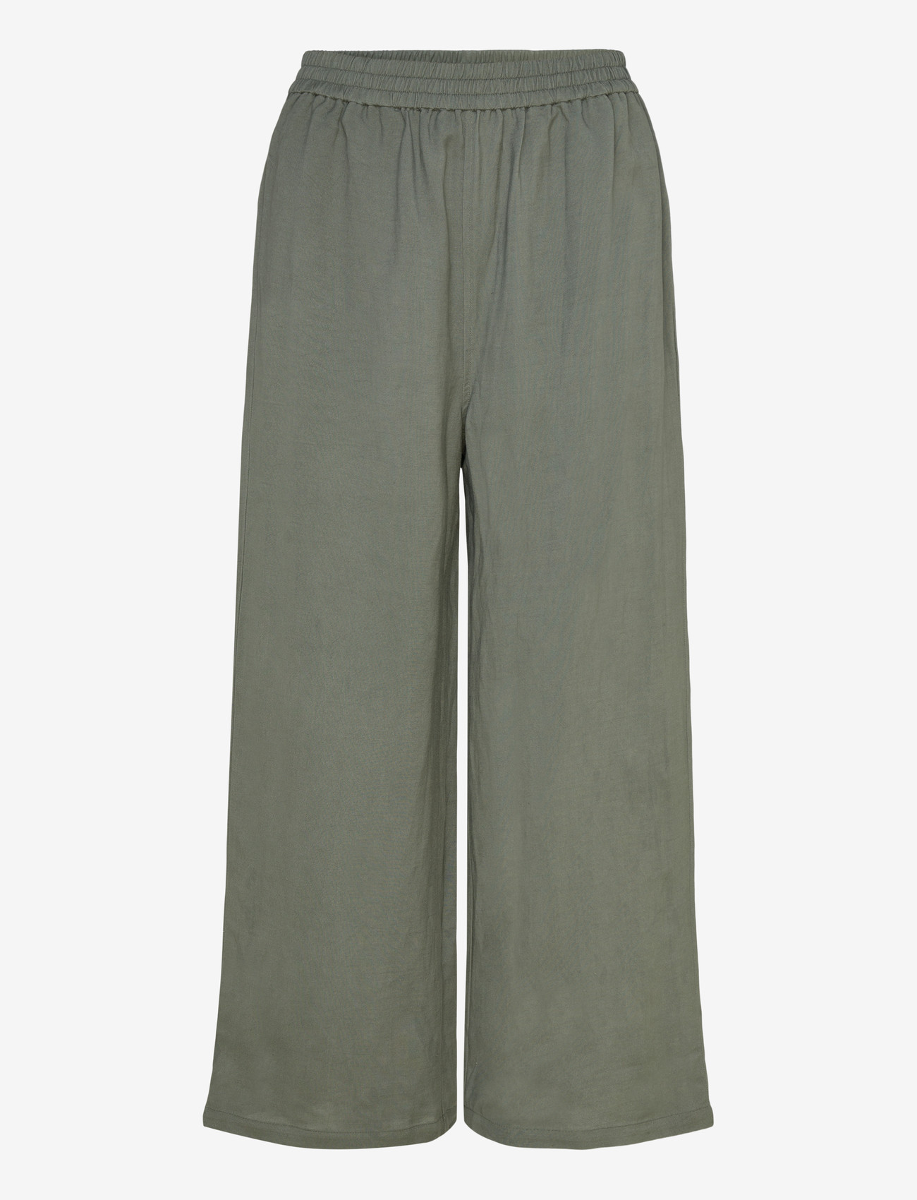 Movesgood - Com Trousers - leinenhosen - khaki - 1