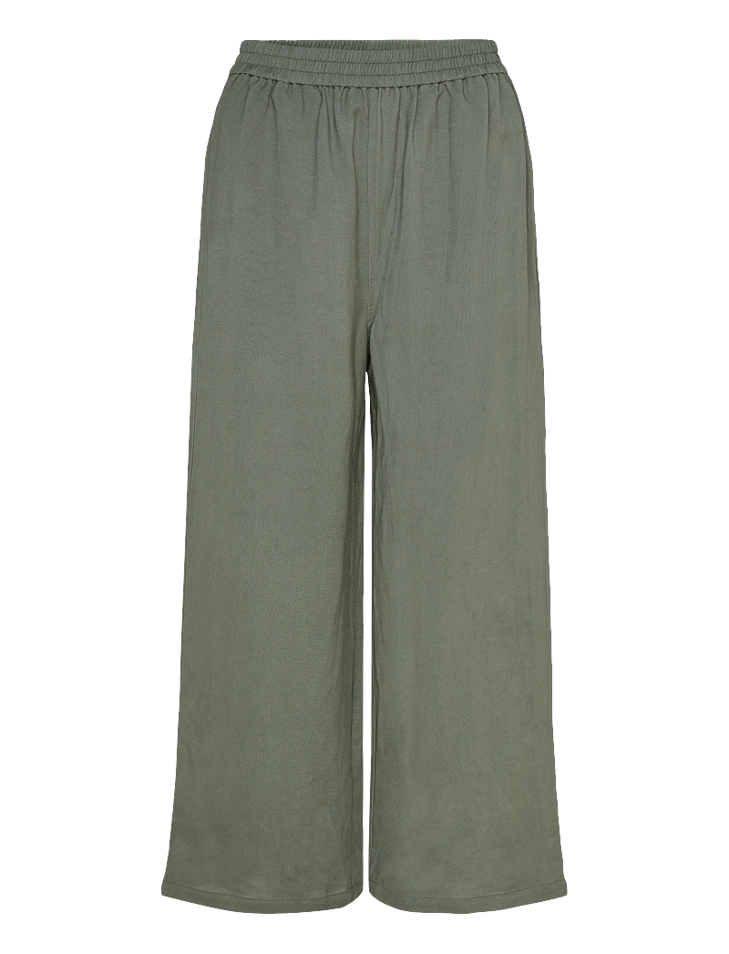 Movesgood - Com Trousers - leinenhosen - khaki - 1