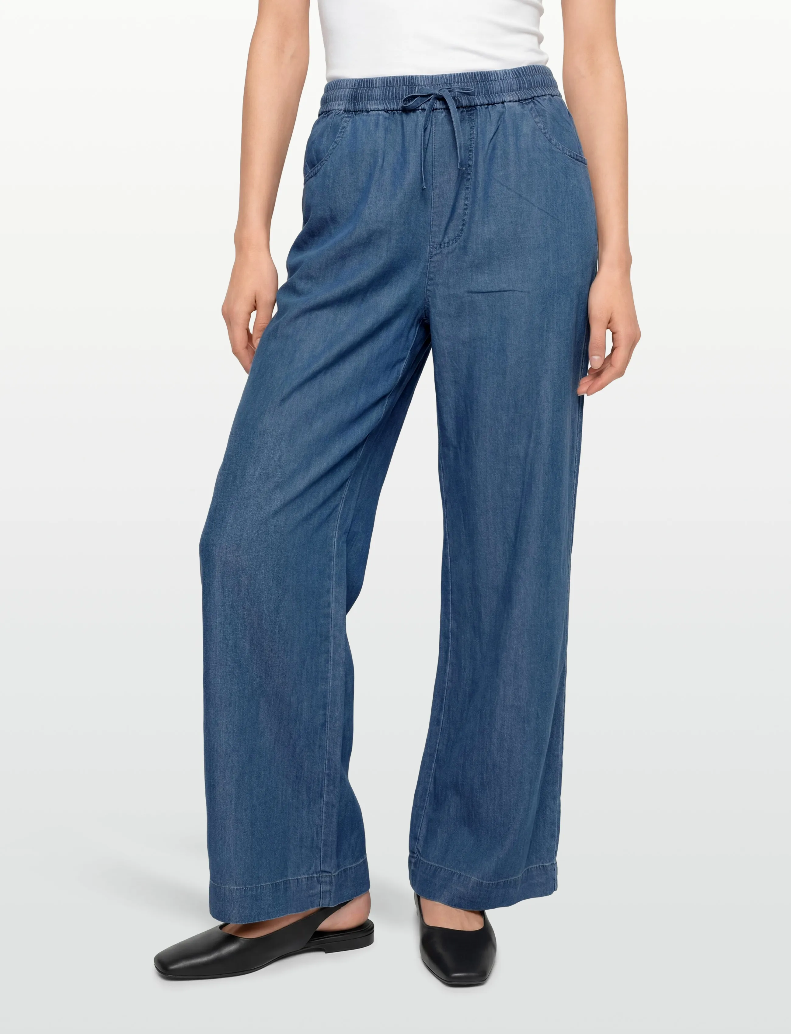 Movesgood Lyon Trousers Denim mjukisbyxor dam – bild 2