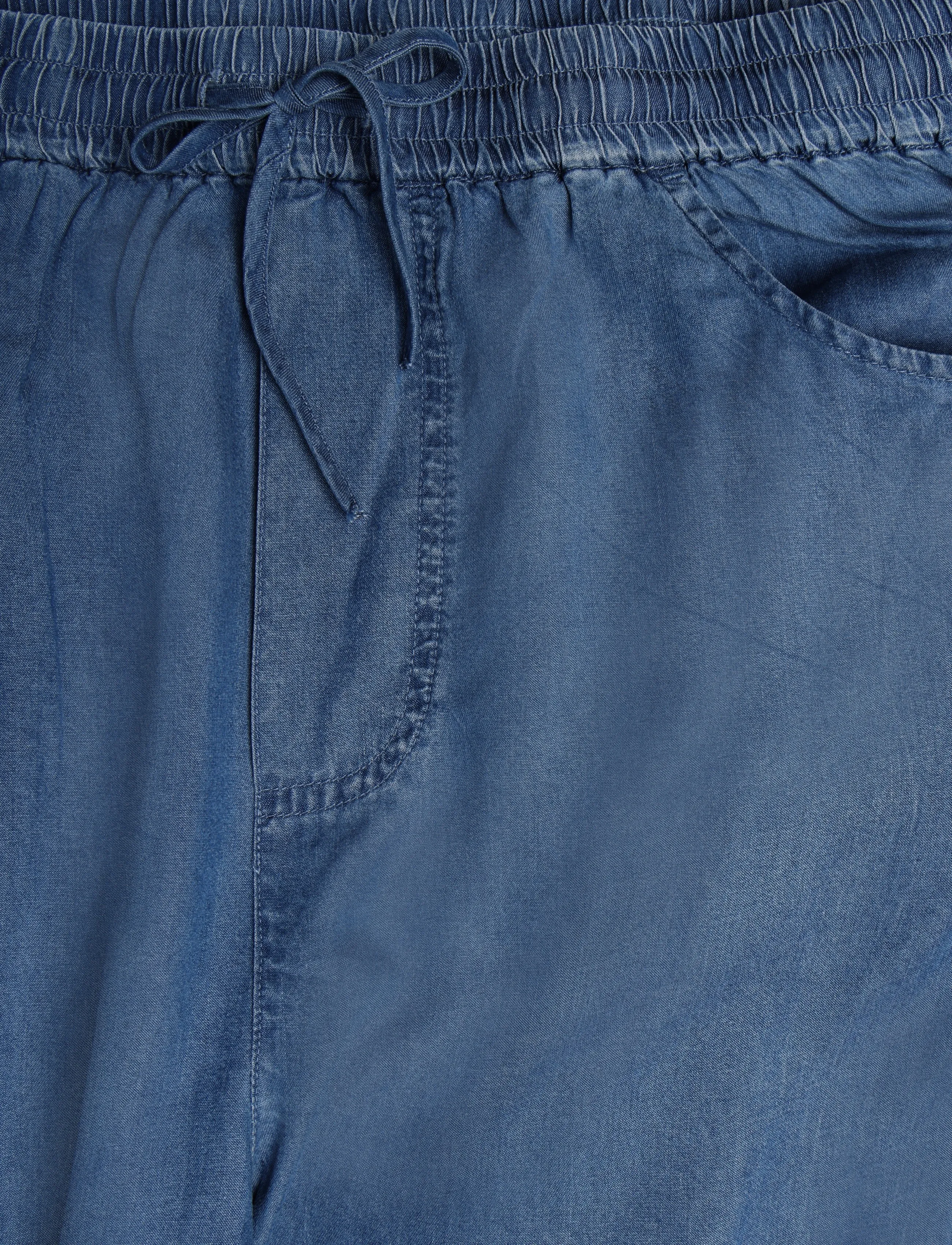Movesgood - Lyon Trousers Denim Blue - blue - 3