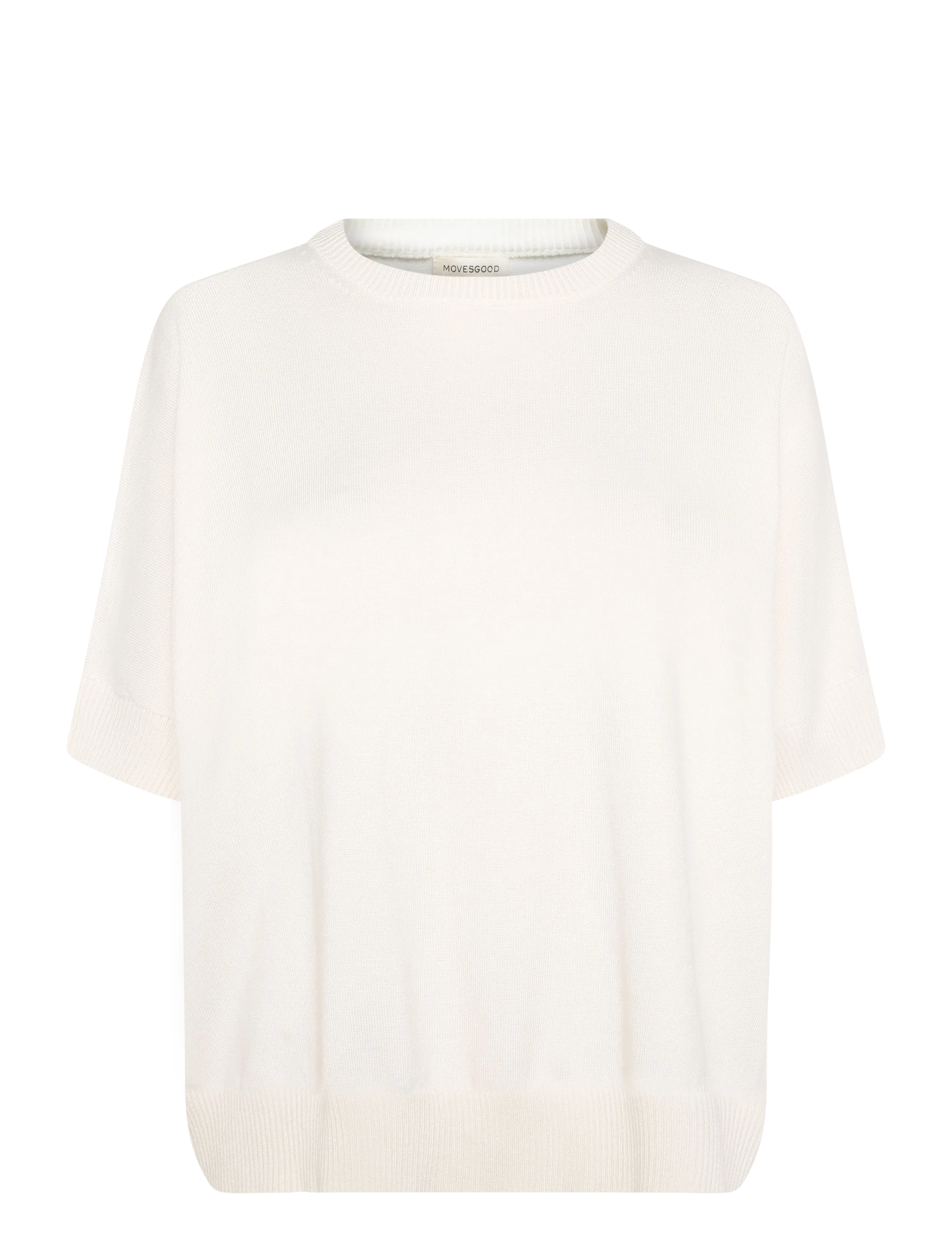 Movesgood - Ozzy Top Ecru M - striktrøjer - ecru - 1