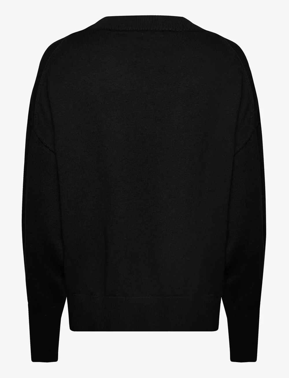 Movesgood - Clara Boxy Sweater - stickade tröjor - black - 2