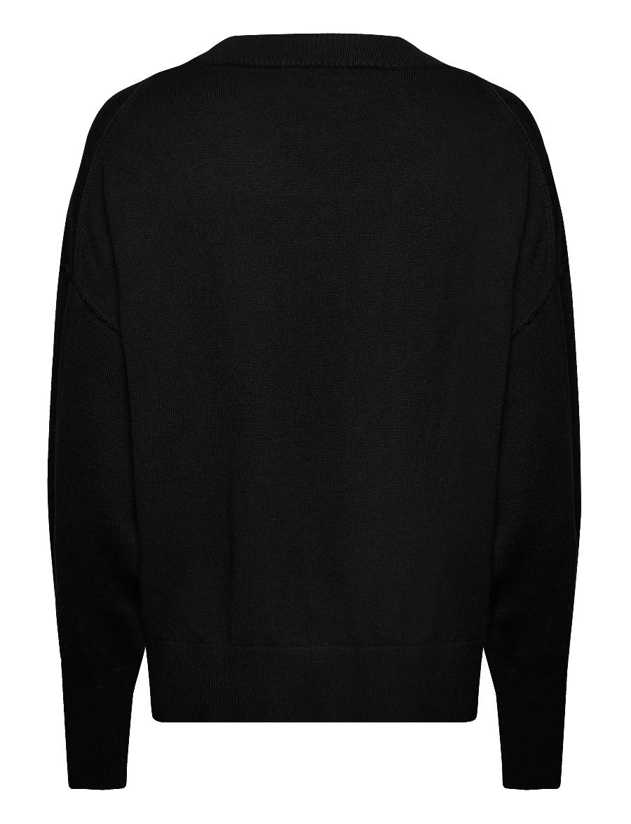 Movesgood - Clara Boxy Sweater - kaschmir - black - 2
