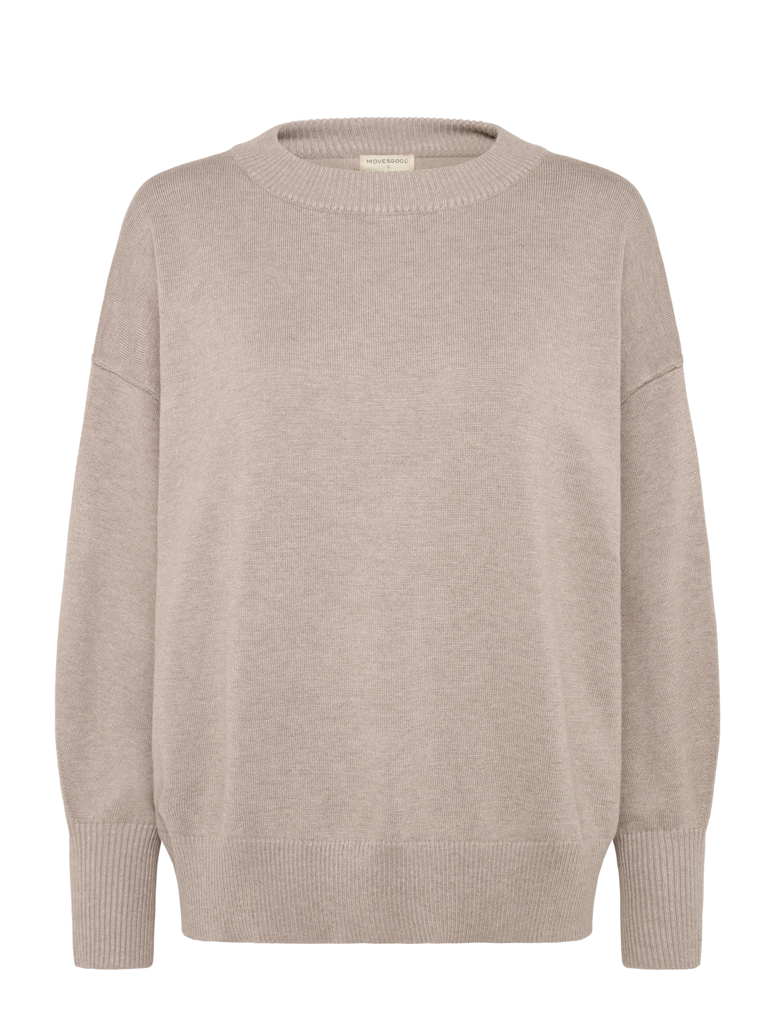 Movesgood - Clara Sweater Black M - pullover - greige - 1