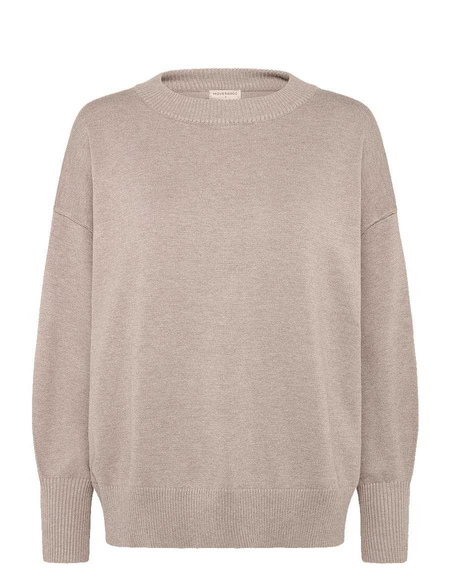 Movesgood - Clara Sweater Black M - kašmiir - greige - 1