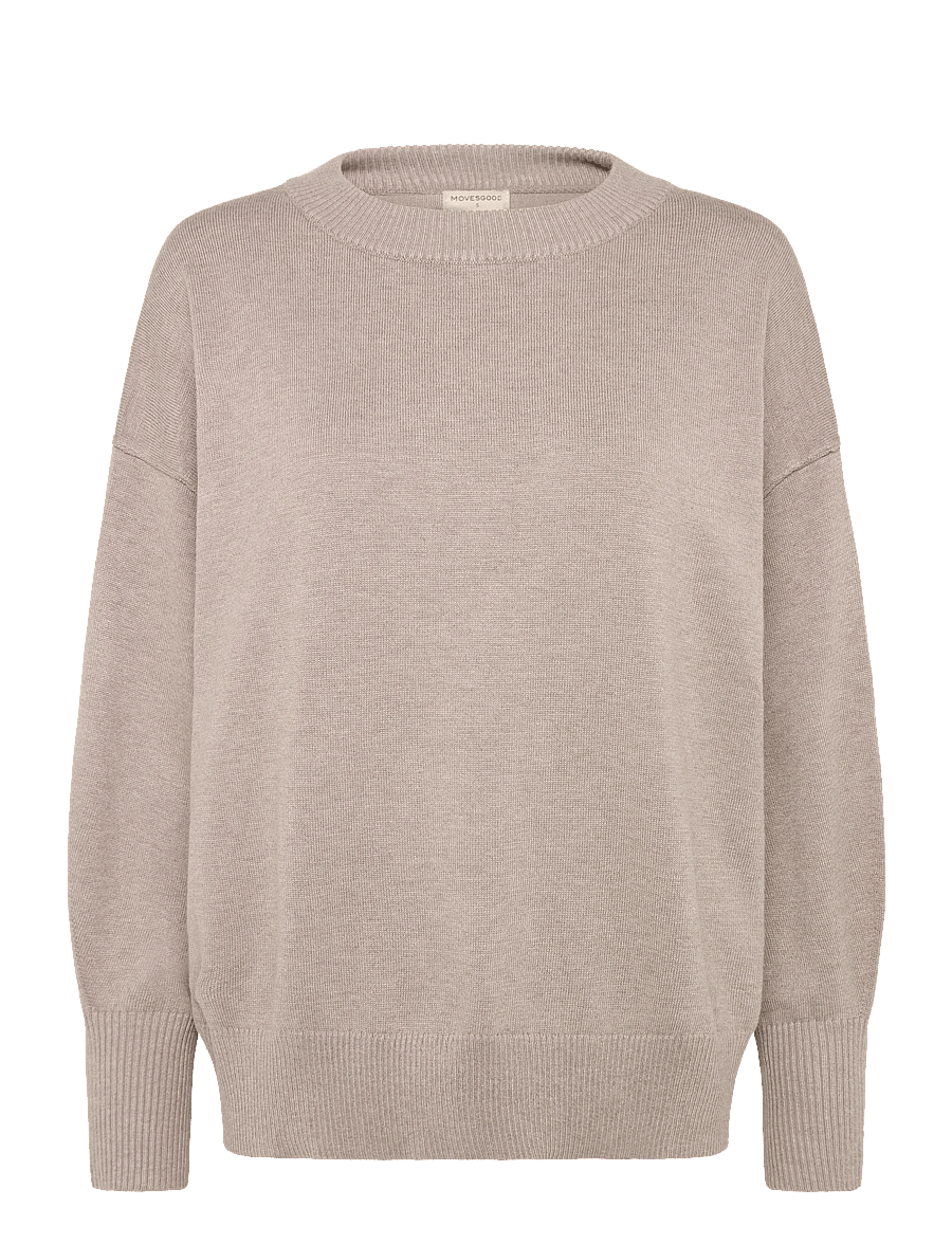Movesgood - Clara Boxy Sweater - kašmiir - greige - 1