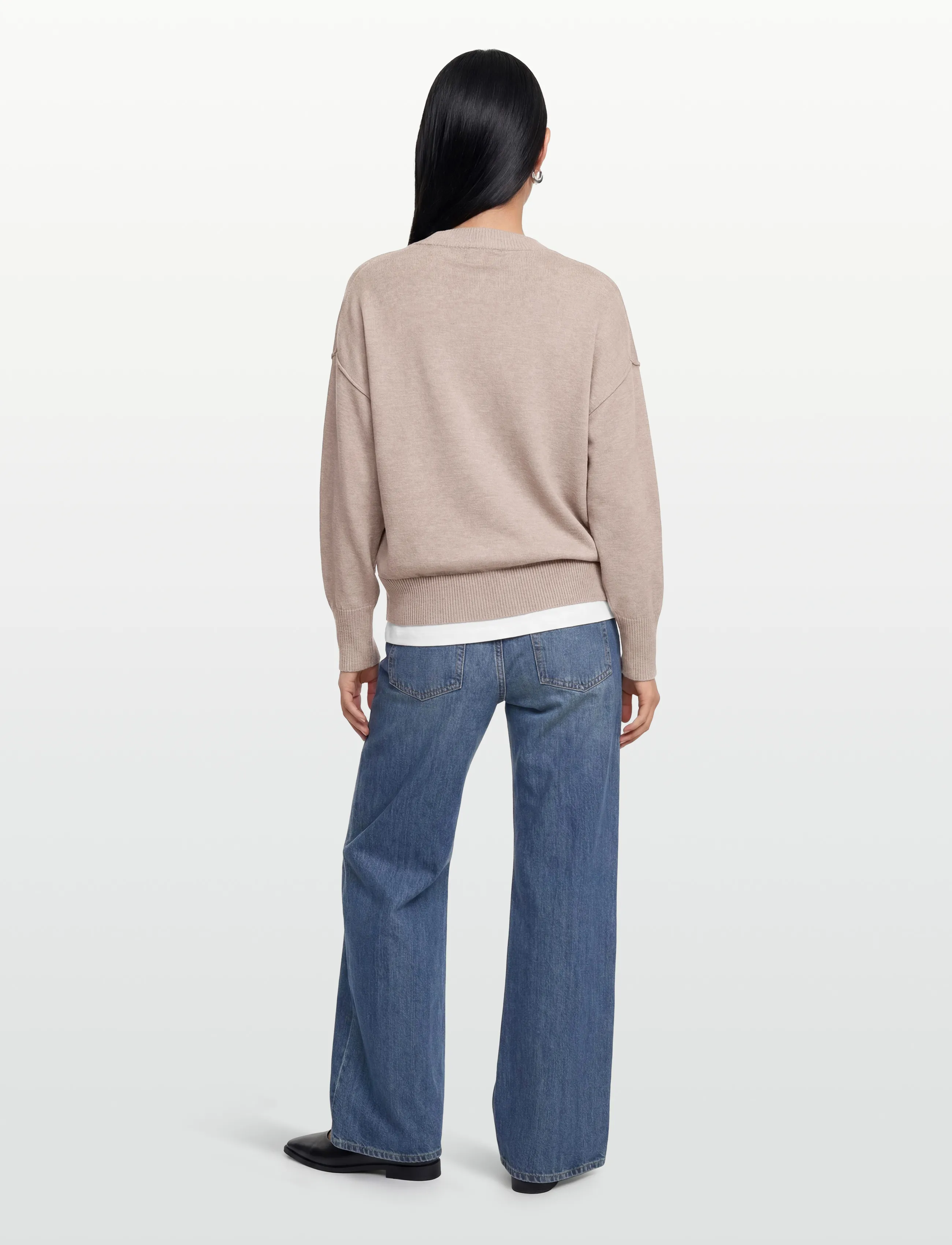 Movesgood - Clara Boxy Sweater - kašmiir - greige - 4