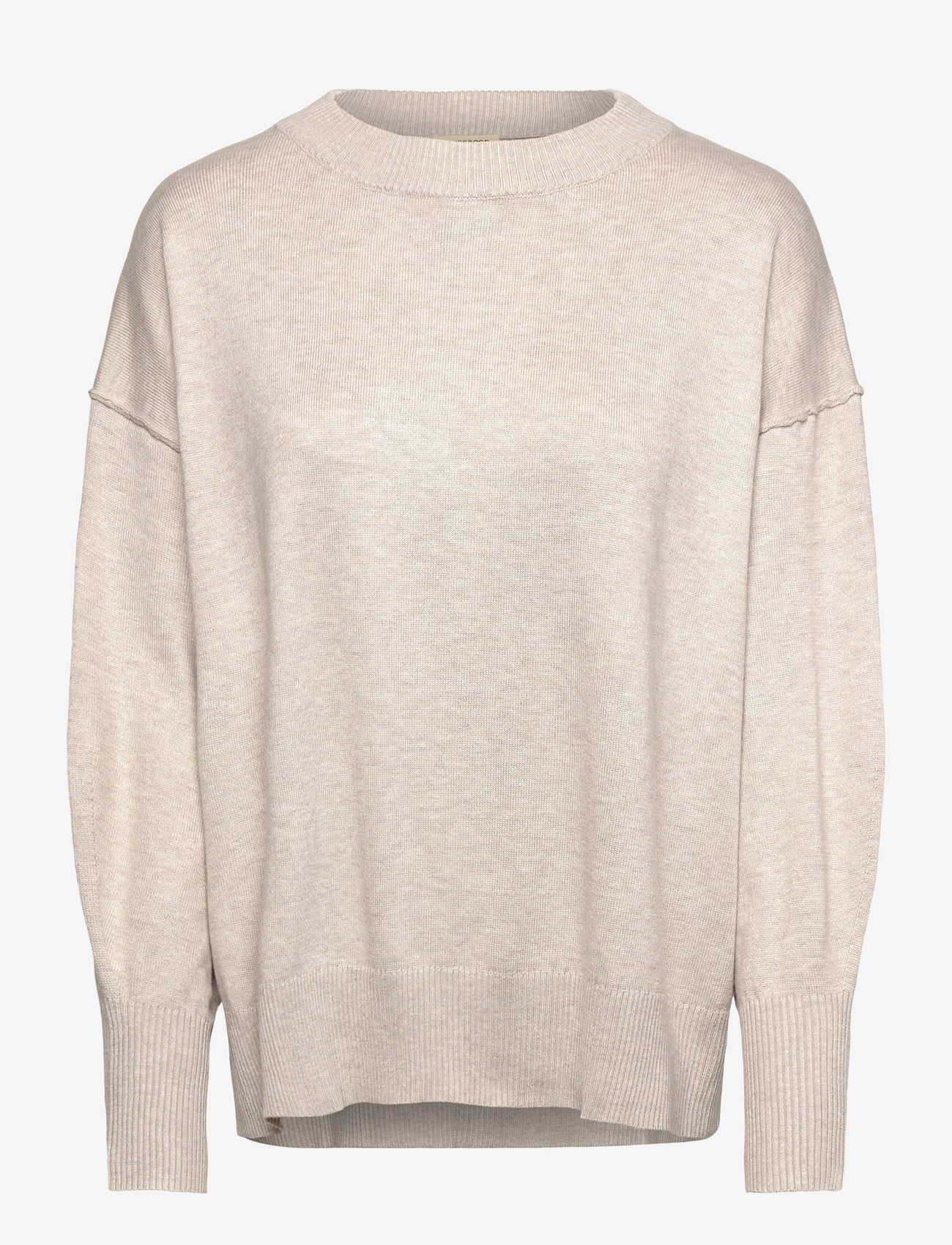 Movesgood - Clara Boxy Sweater - kaszmir - oat - 1
