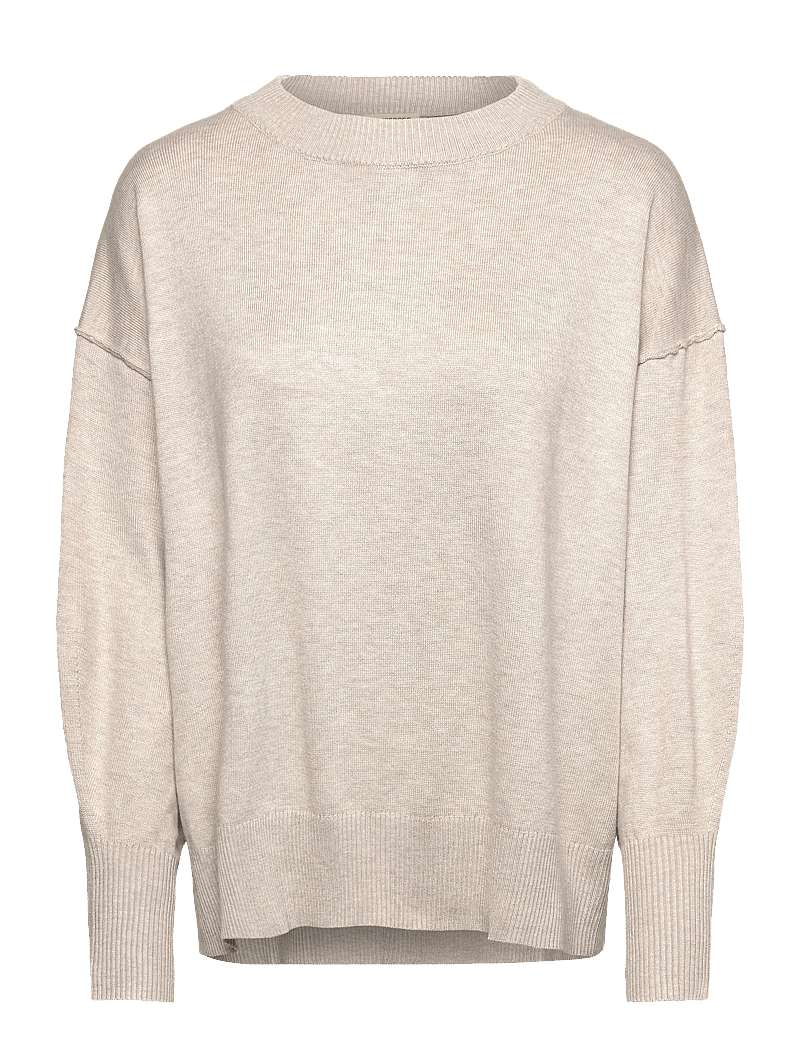 Movesgood - Clara Boxy Sweater - kaszmir - oat - 1