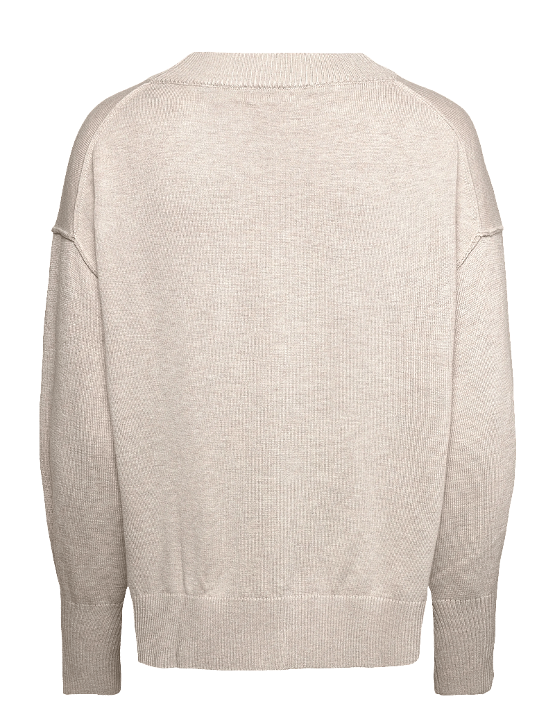 Movesgood - Clara Boxy Sweater - kaszmir - oat - 2