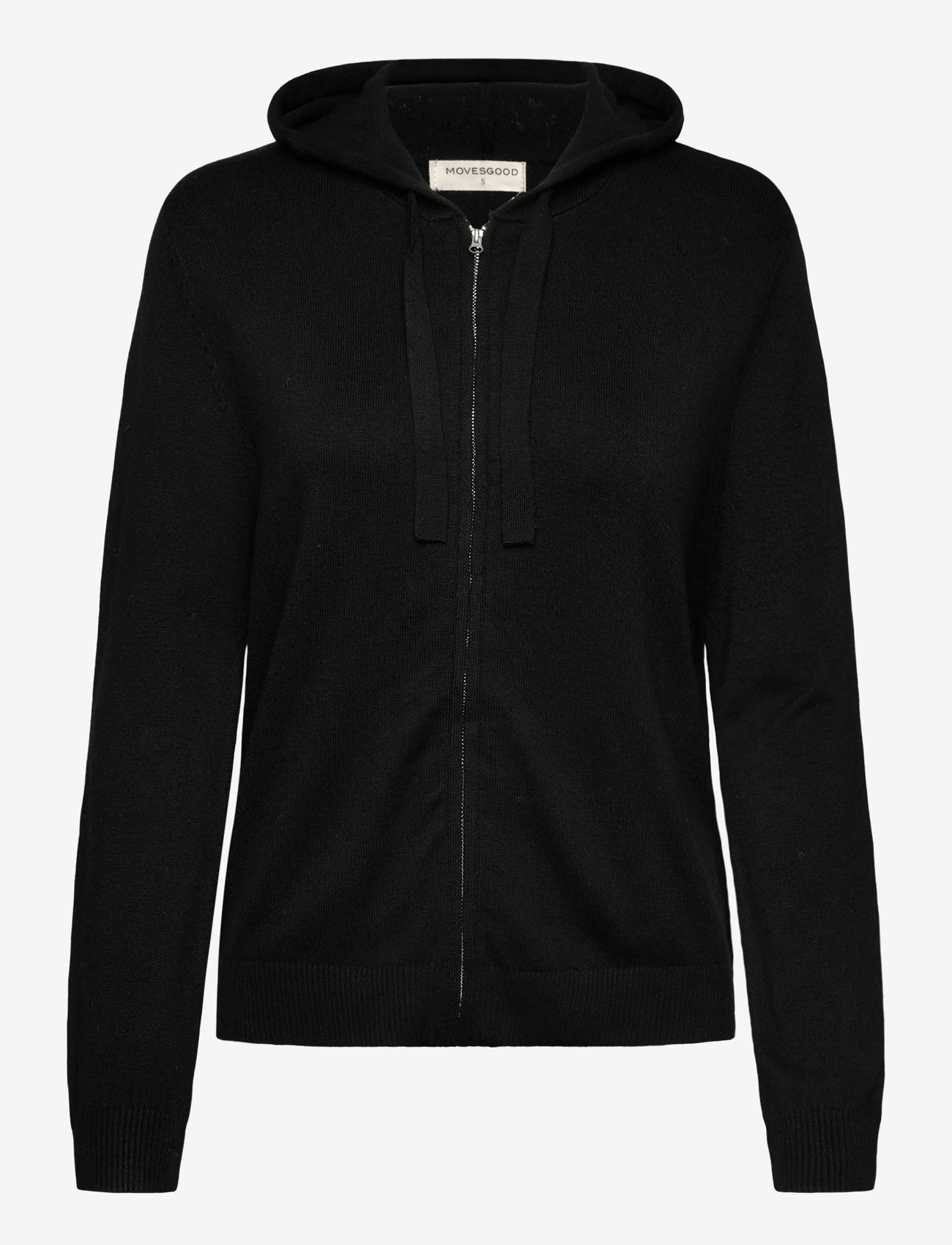 Movesgood - Bell Jacket Plain - hættetrøjer - black - 0