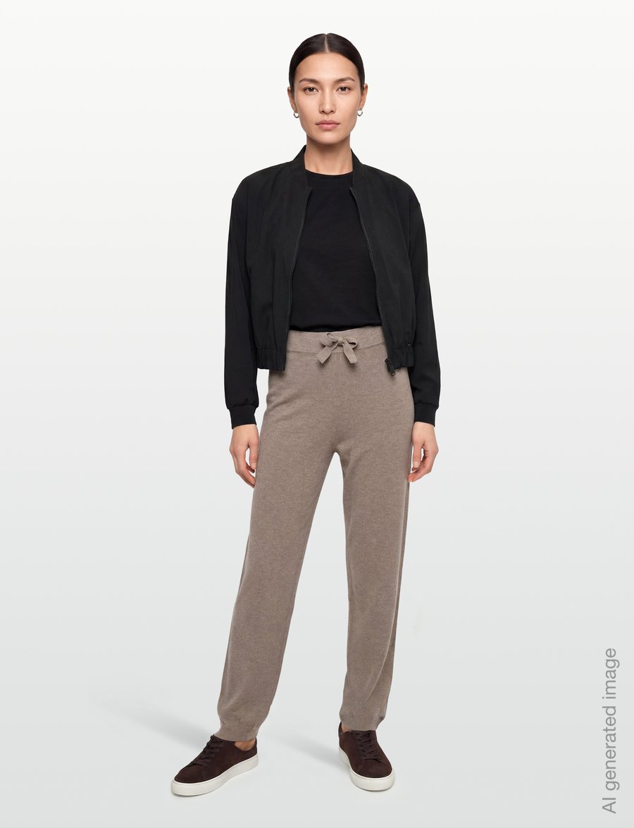 Movesgood - Bell Trousers Grey Melange XS - igapäevane stiil - brown - 0