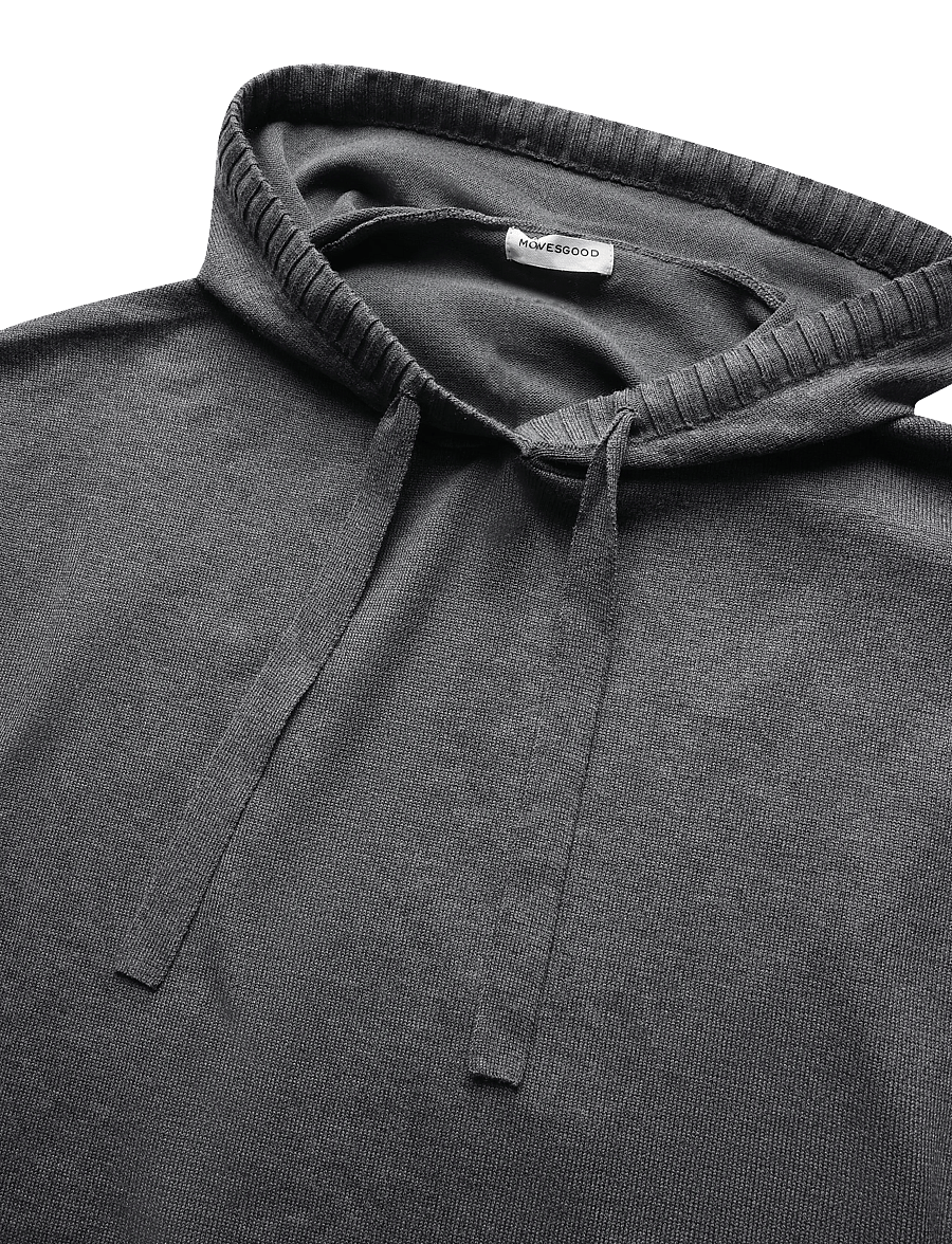 Movesgood - Bell Hood Grey Melange L/XL - kapuzenpullover - grey melange - 2