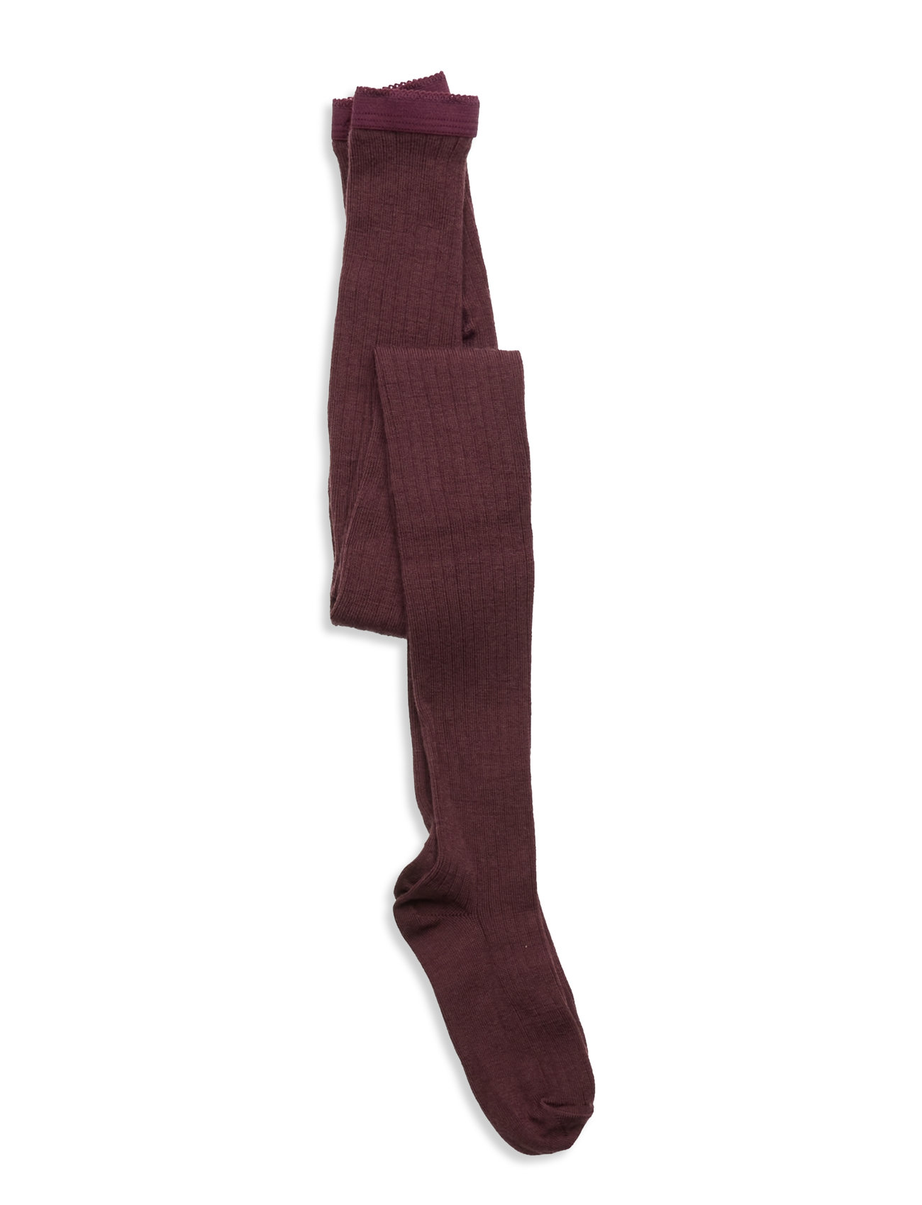 MP 128 Wool Rib Strømpebukser 36 Grape Skin str. 70