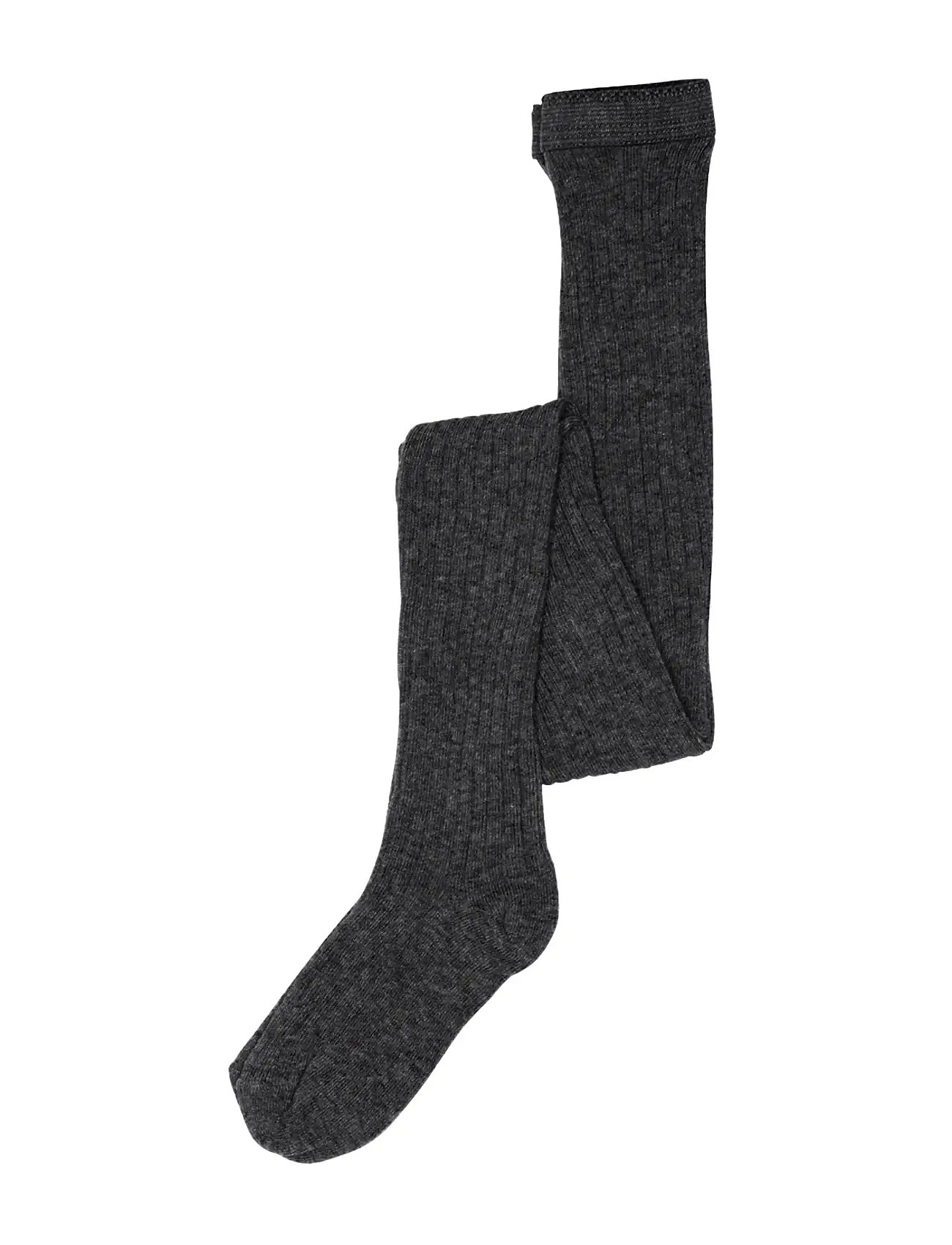 MP 130 Cotton Rib Strømpebukser 497 Grey str. 7-8 år/130 cm