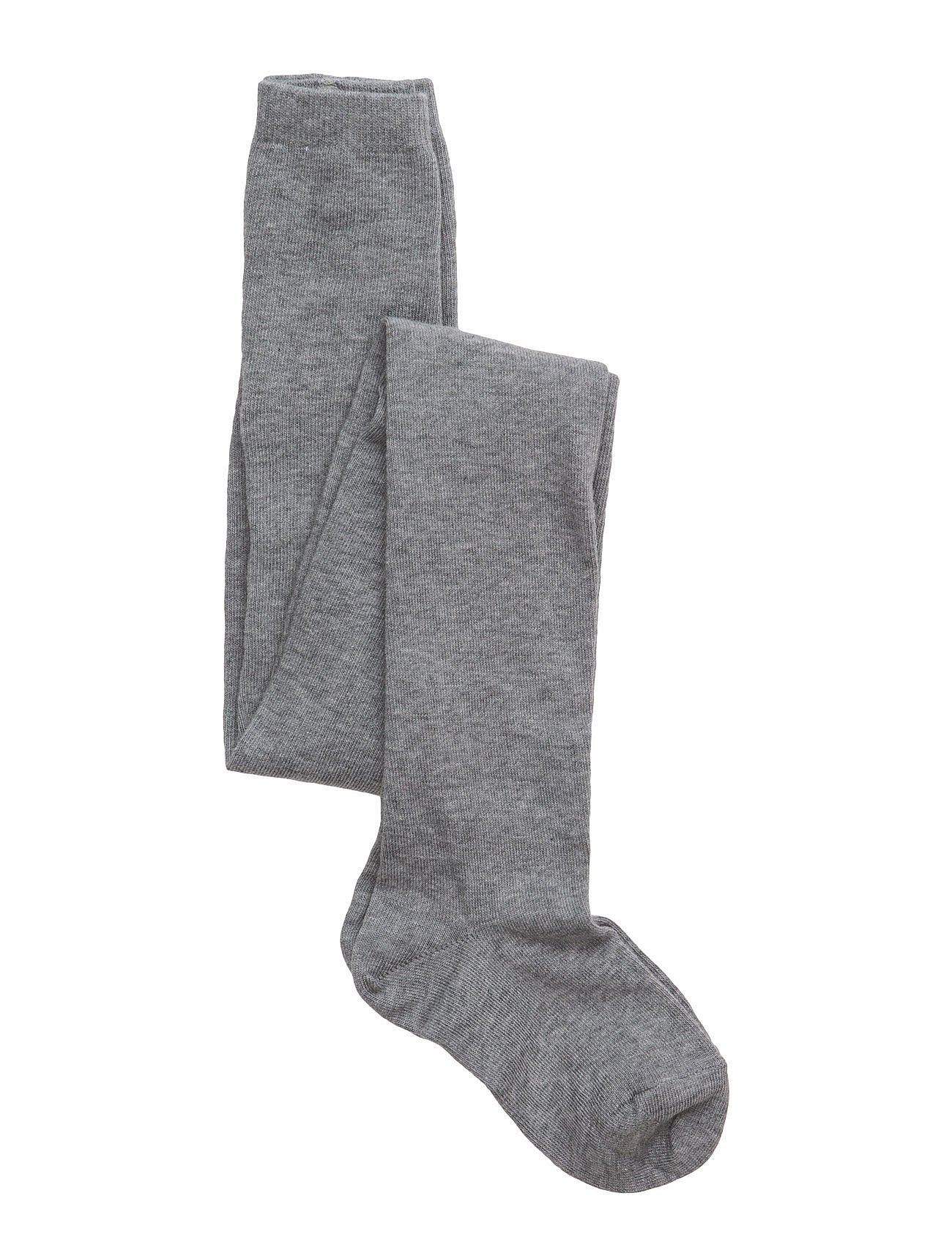 MP 326 Cotton Plain Tights 491 Grey Melange str. 4år/110 cm