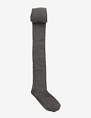 mp Denmark - Wool rib tights - strømpebukser - 491/grey marl. - 0