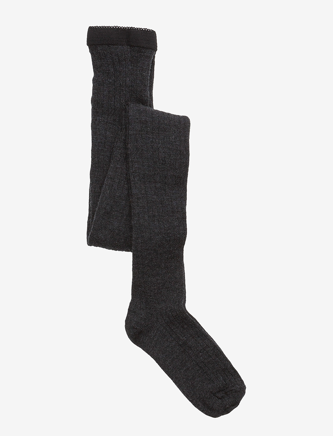 mp Denmark - Wool rib tights - tights - 497/dark grey - 0