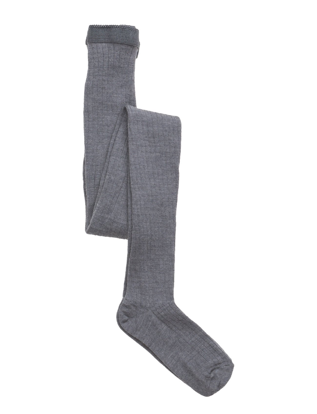 mp Denmark Wool Rib Tights, 92, Socken & Strumpfhosen, Grau - Kinder