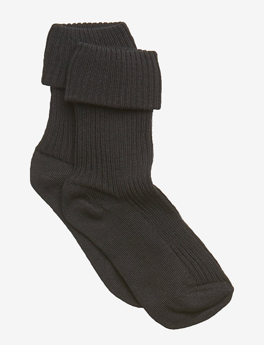mp Denmark - Cotton rib baby socks - beebisokid - black - 0