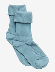 Cotton rib baby socks - STORMY SEA