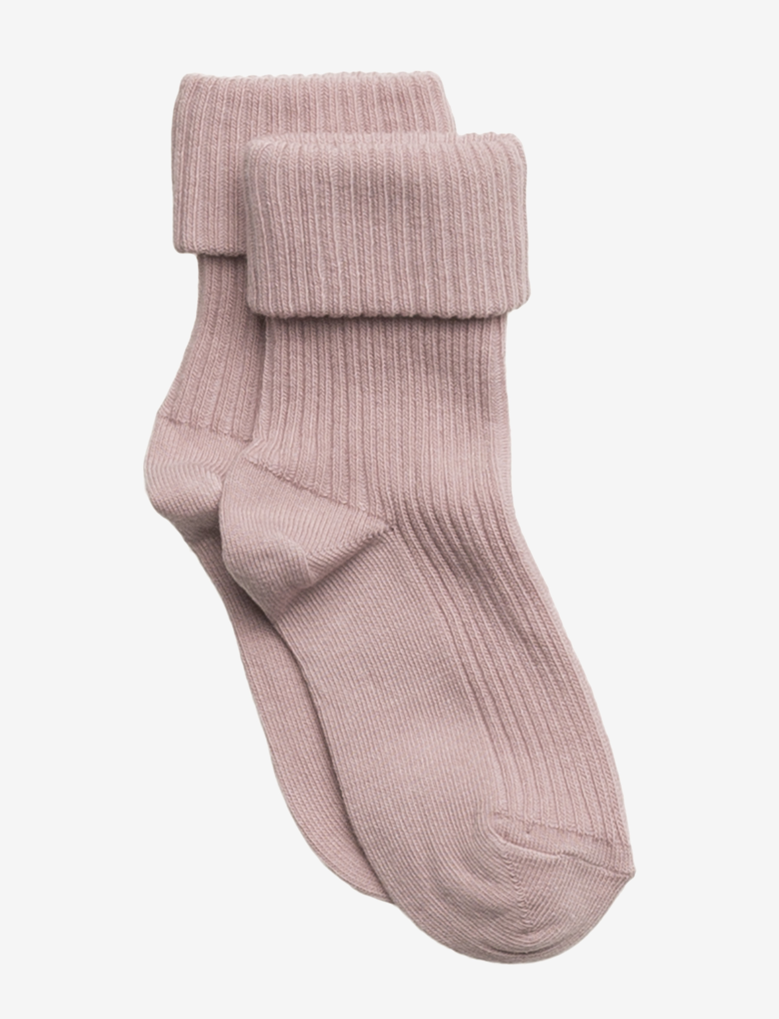 mp Denmark - Cotton rib baby socks - woodrose - 0