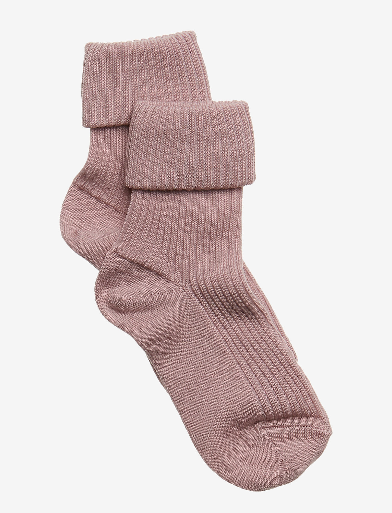 mp Denmark - Wool rib baby socks - socks - 188/wood rose - 0