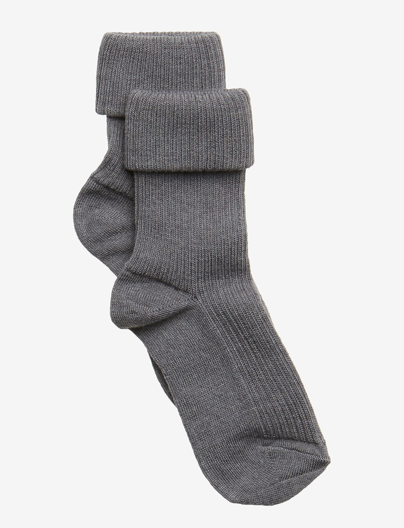 mp Denmark - Wool rib baby socks - socks - grey marl. - 0