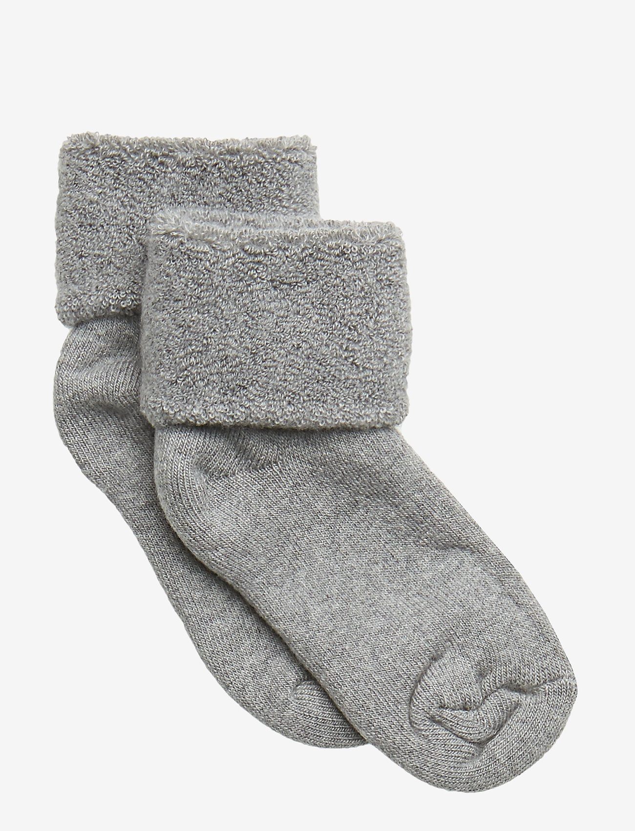 mp Denmark - Cotton baby sock - strømper - grey marl. - 0