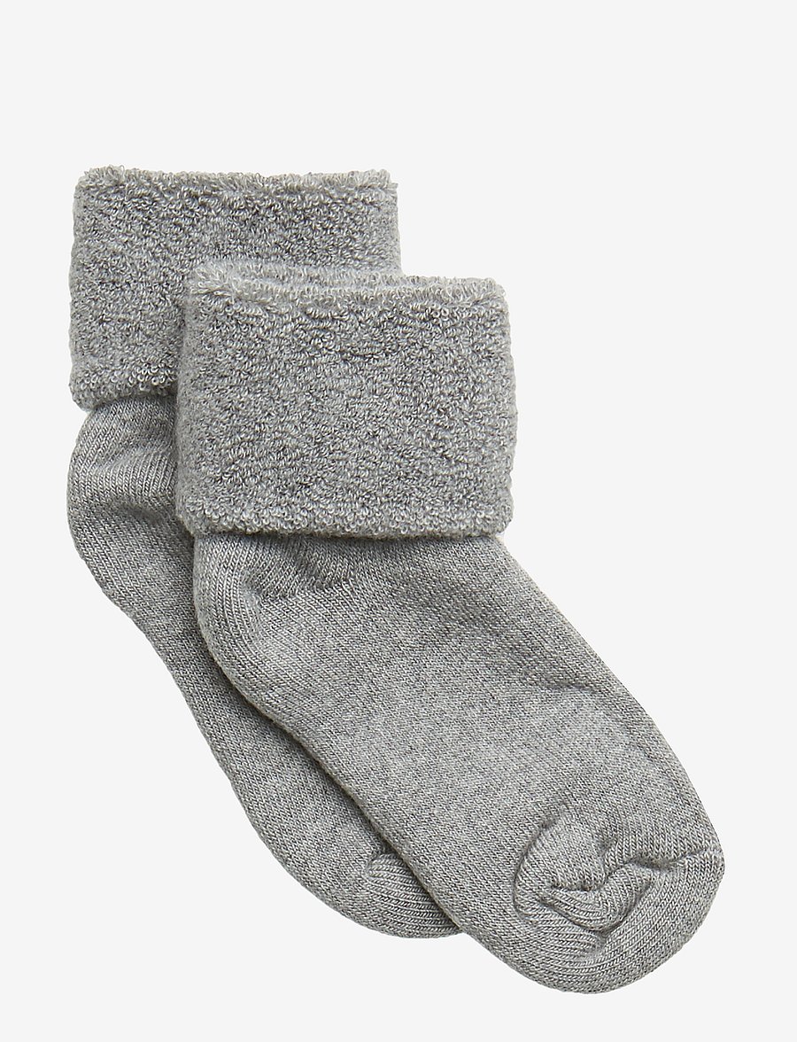 mp Denmark - Cotton baby sock - baby-socken - grey melange - 0
