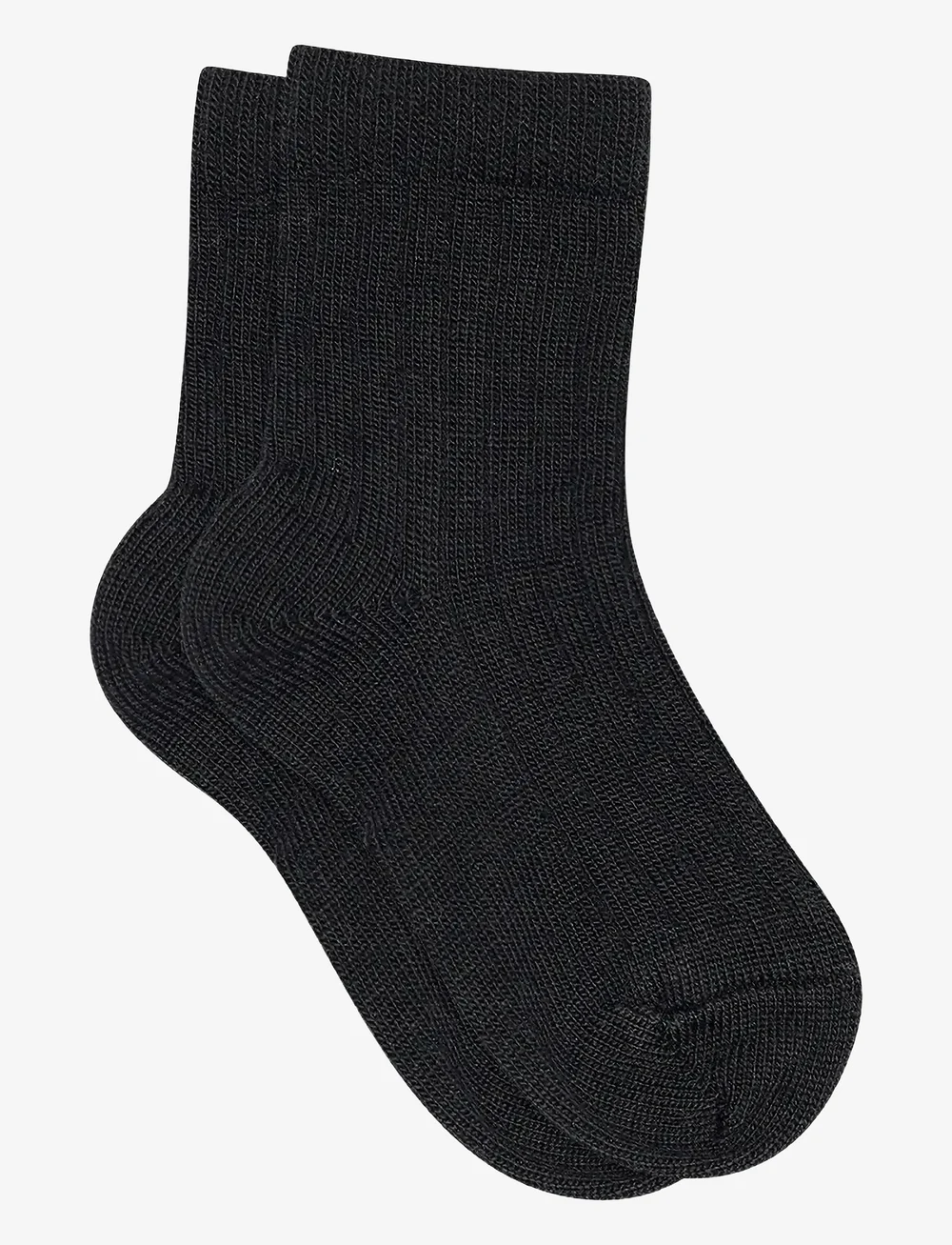 mp Denmark - Wool rib socks - strumpor - black - 0