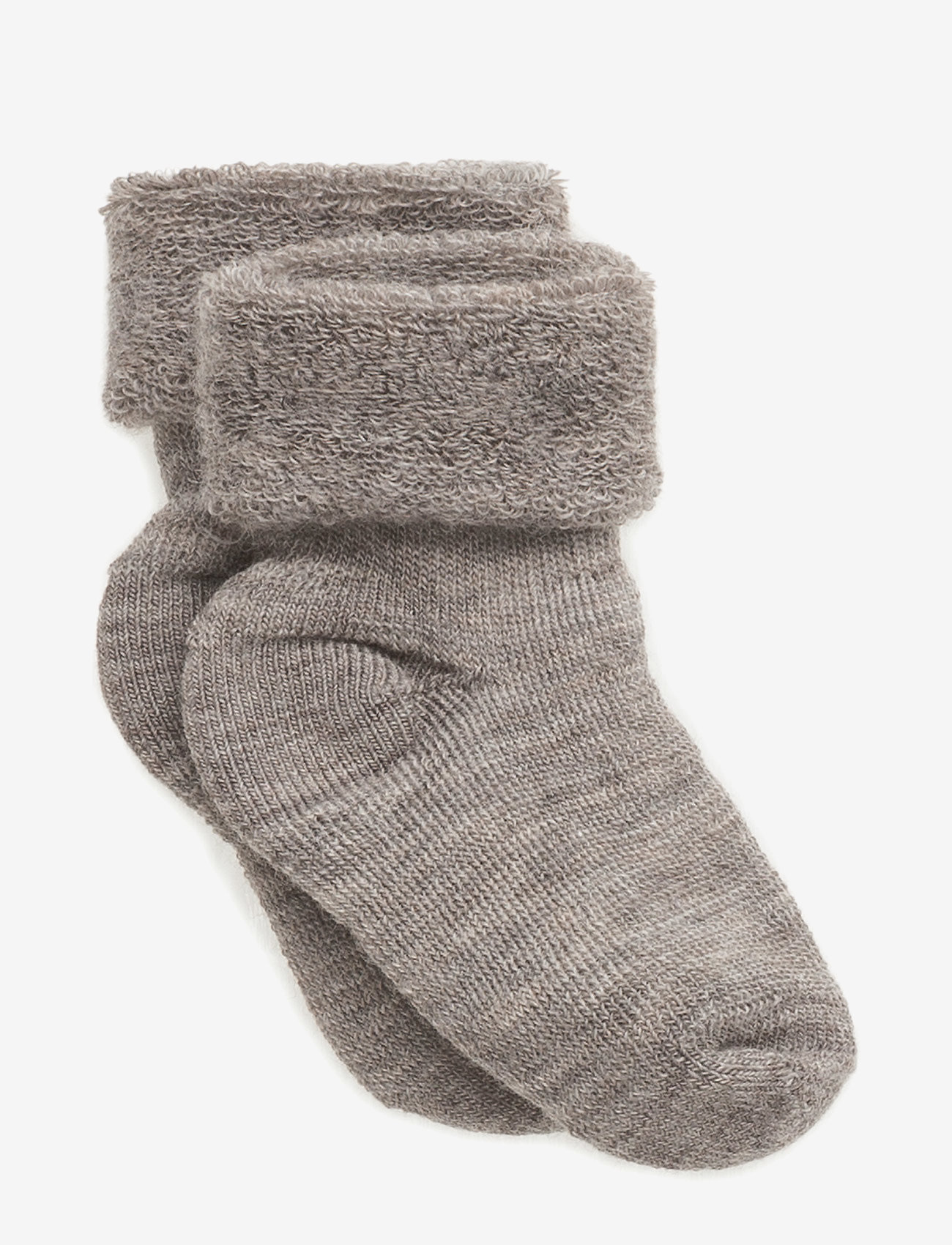 mp Denmark - Wool baby socks - beebisokid - 202/light brown - 0