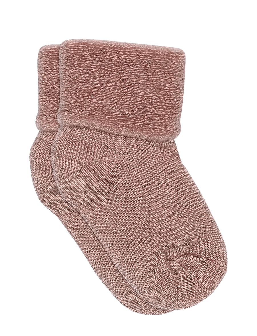 mp Denmark - Wool baby socks - baby-socken - wood rose - 0
