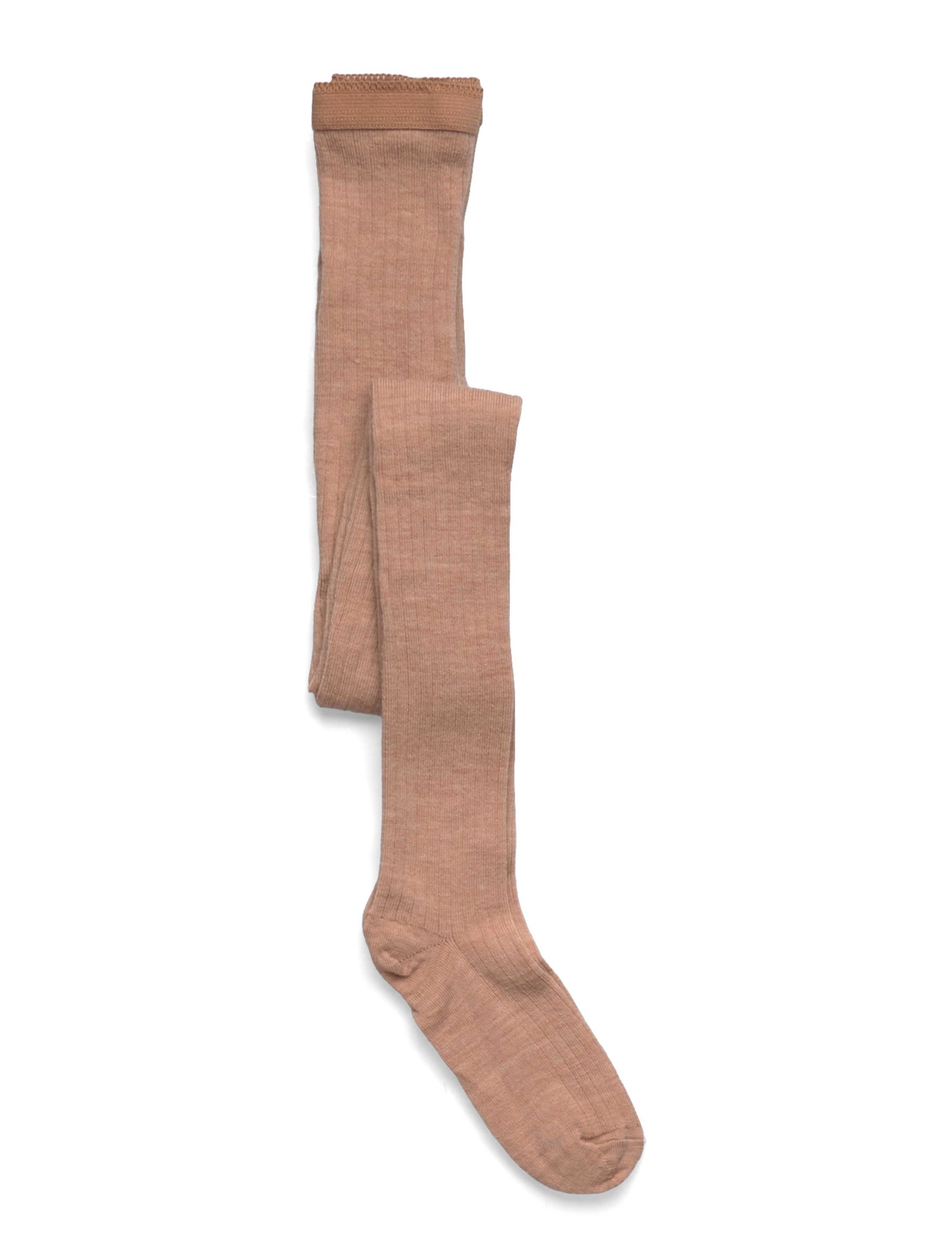 mp Denmark Wool Rib Tights, 80, Brown, Sokker Og Strømpebukser > Strømpebukser, Børn