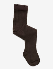 mp Denmark - Wool rib tights - najniższe ceny - dark brown - 0