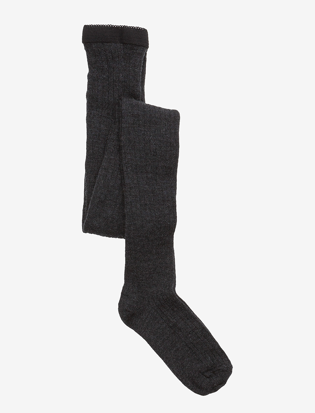 mp Denmark - Wool rib tights - strumpbyxor - dark grey melange - 0