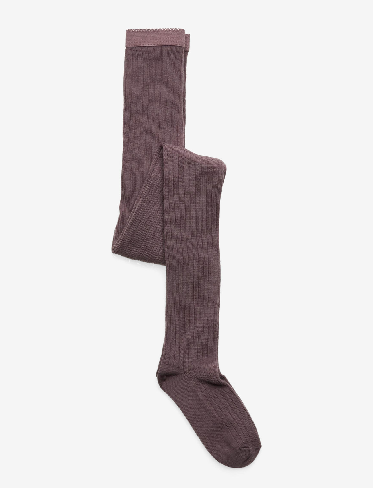 mp Denmark - Wool rib tights - laveste priser - dark purple dove - 0