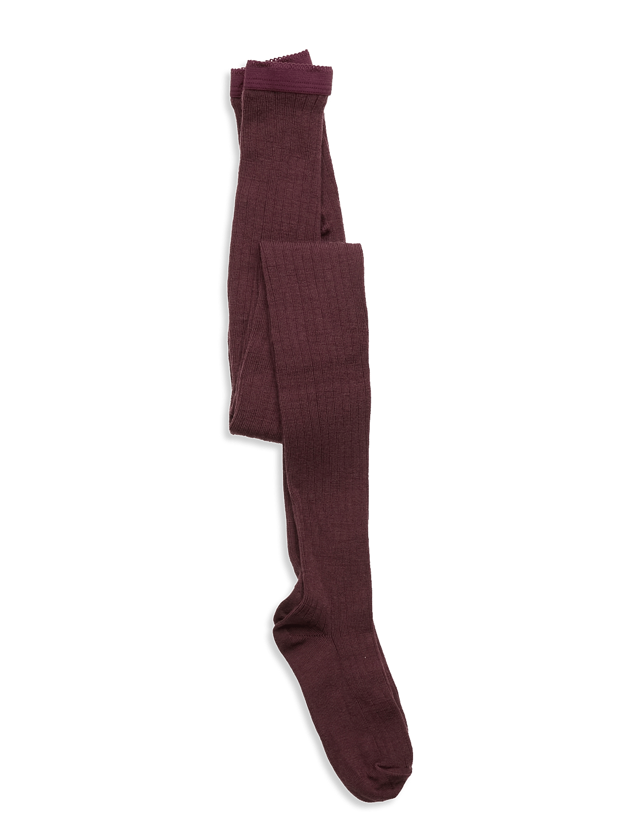 MP 128 Wool Rib Strømpebukser 36 Grape Skin str. 70