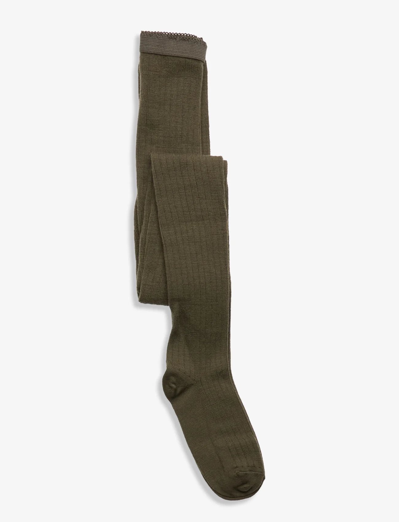 mp Denmark - Wool rib tights - lowest prices - ivy green - 0