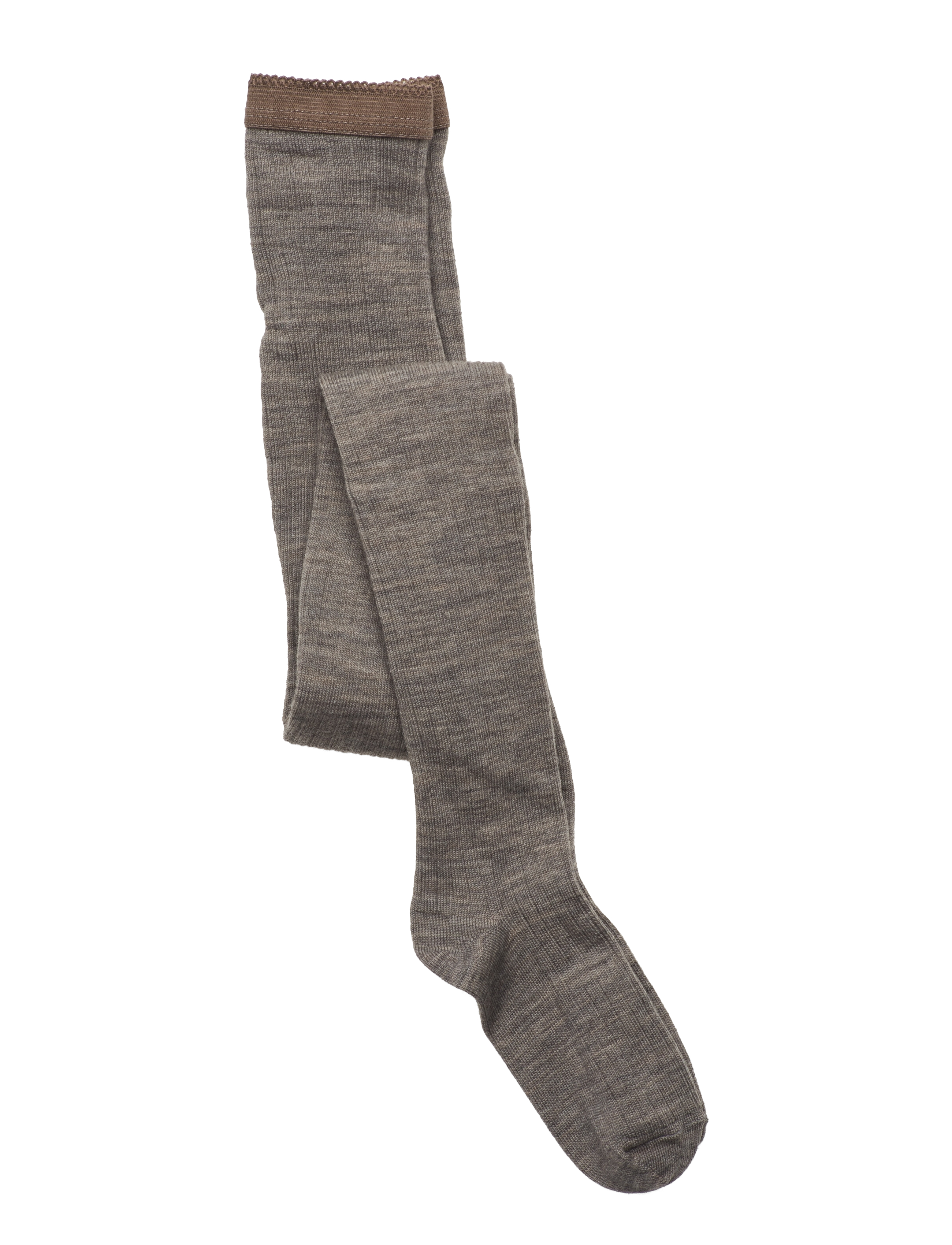 mp Denmark Wool Rib Tights, 98, Socken & Strumpfhosen, Braun - Kinder