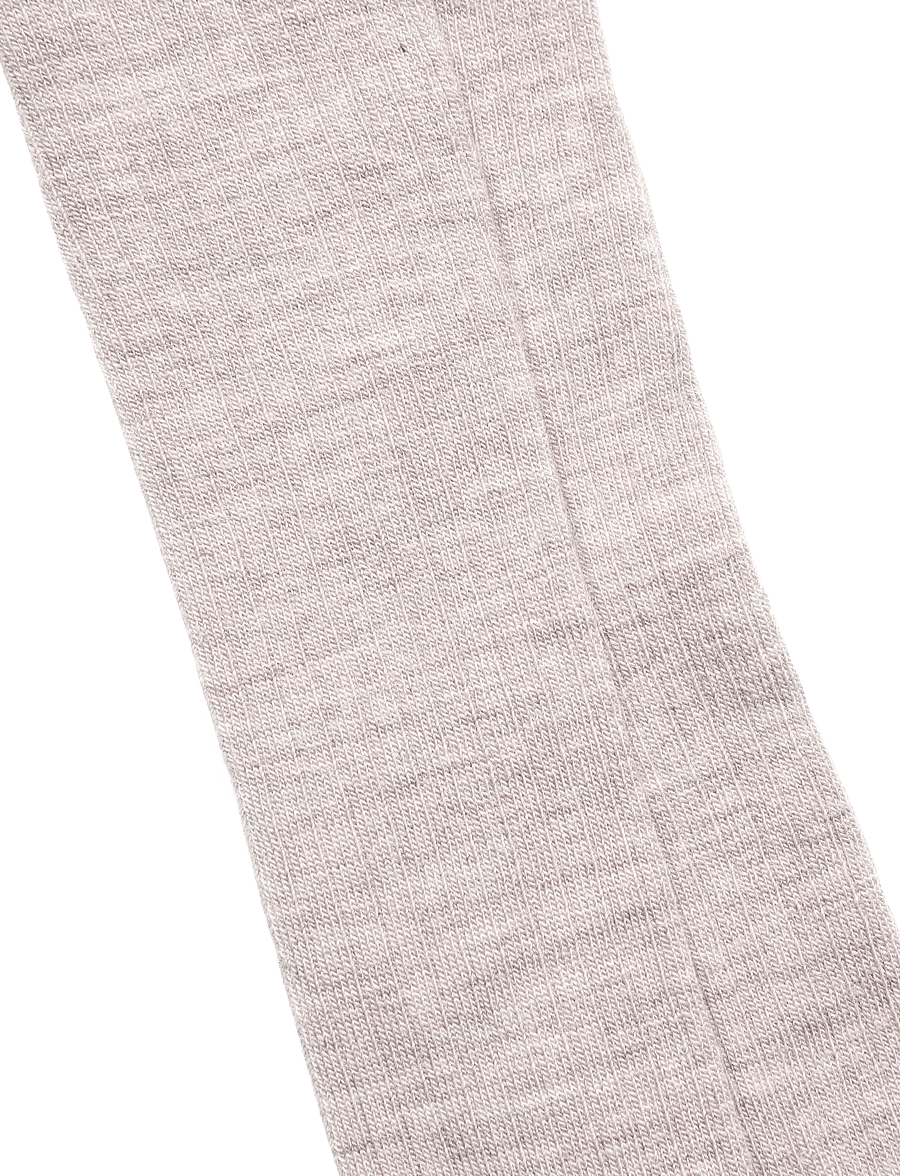 mp Denmark - Wool rib tights - strumpbyxor - light brown melange - 1