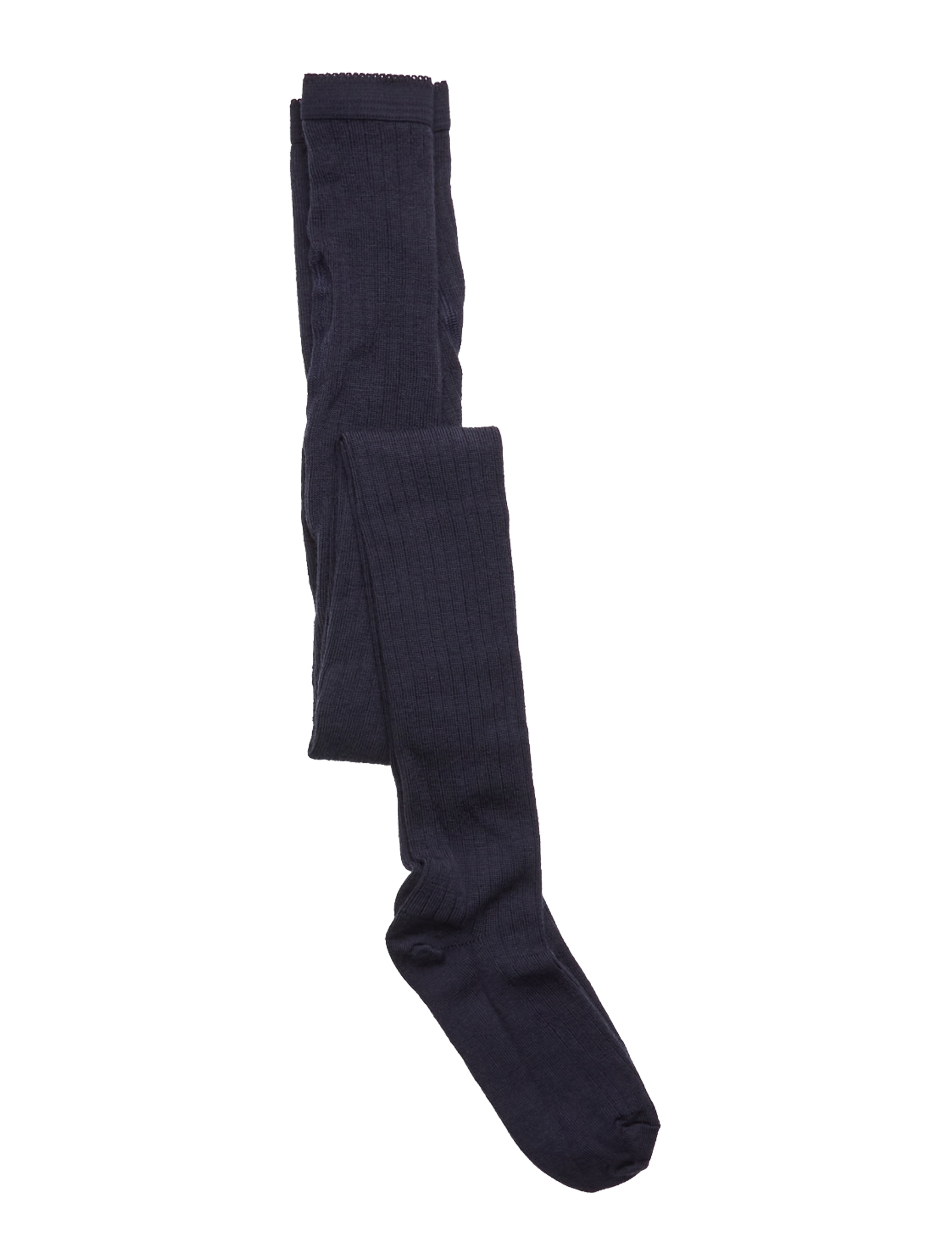 mp Denmark Wool Rib Tights, 140, Socken & Strumpfhosen, Marineblau - Kinder