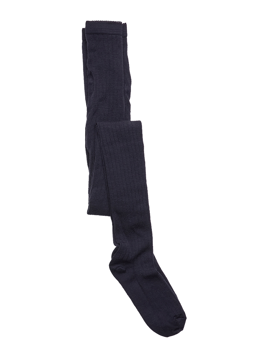mp Denmark - Wool rib tights - strumpbyxor - navy - 0