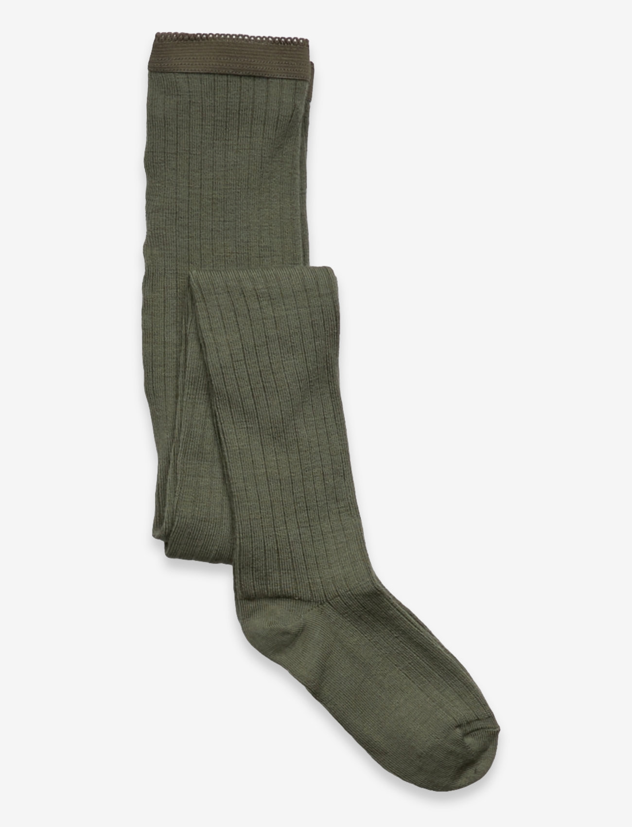 mp Denmark - Wool rib tights - strumpbyxor - olivine - 0