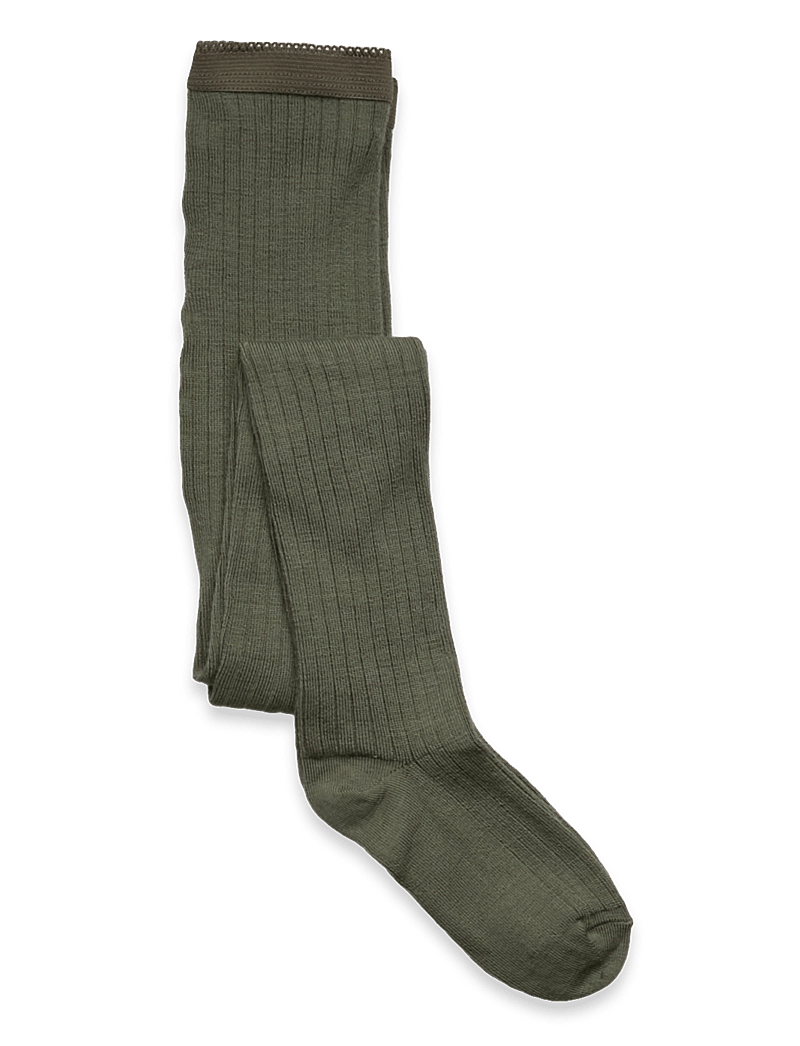 mp Denmark - Wool rib tights - sukkpüksid - olivine - 0