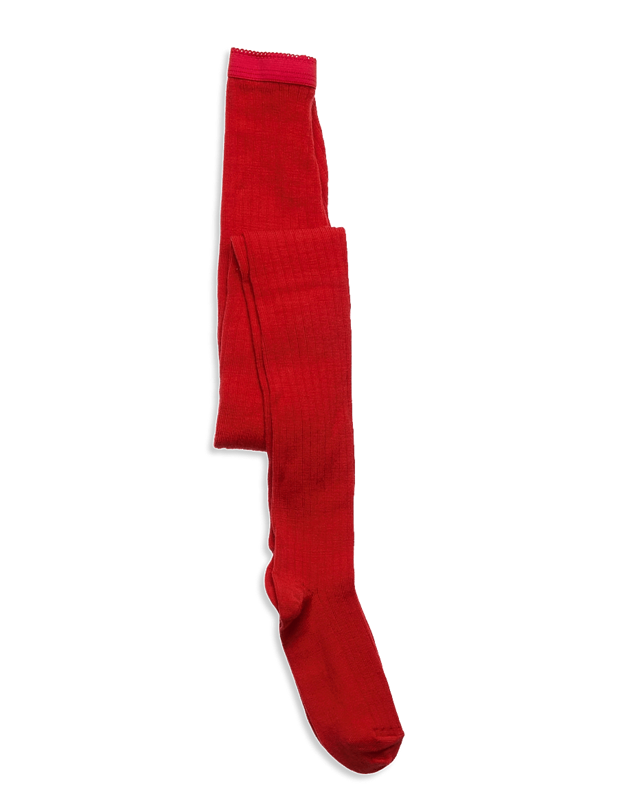 mp Denmark - Wool rib tights - strumpfhosen - tomato - 0