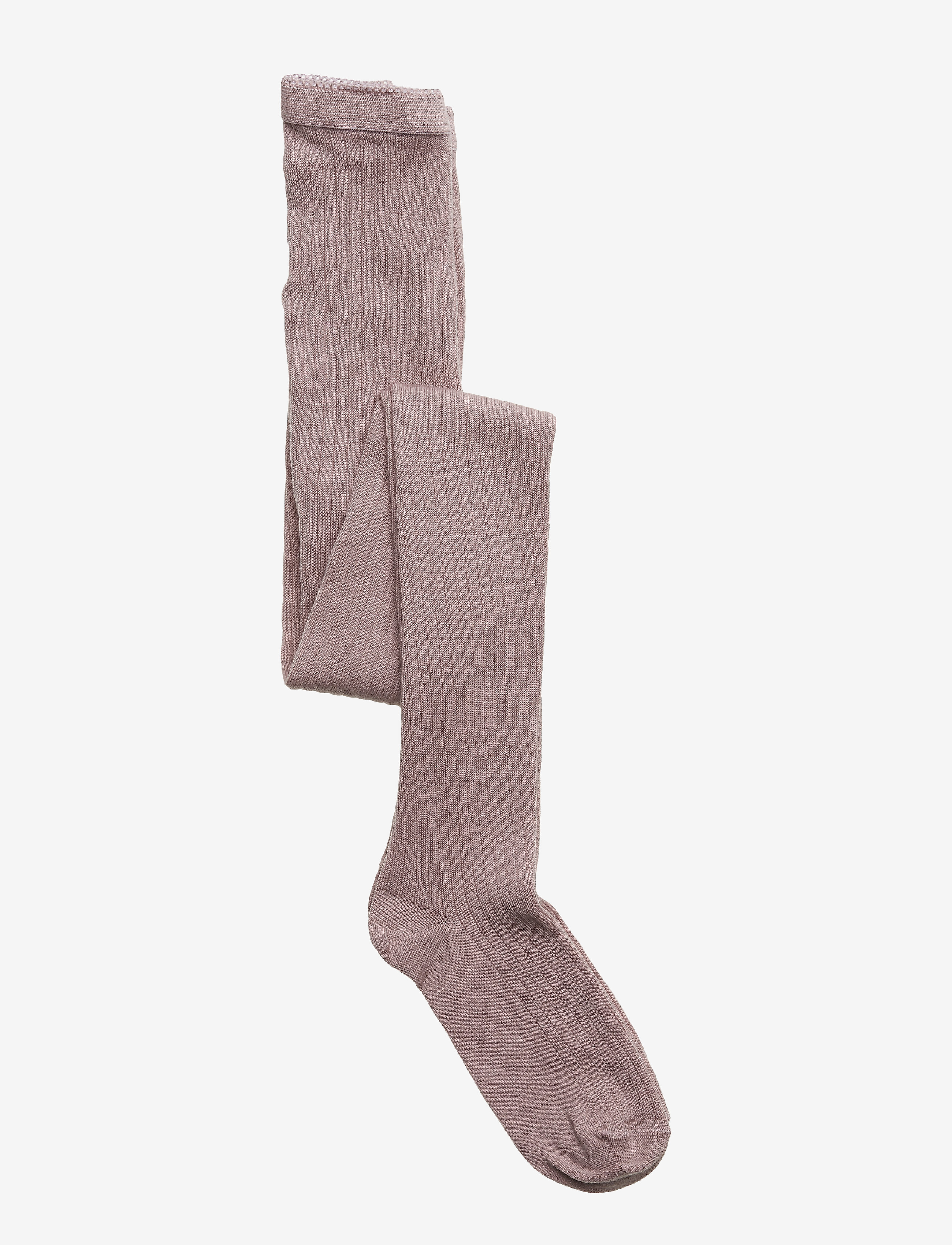 mp Denmark Wool rib tights - Strømpebukser - WOODROSE / grey